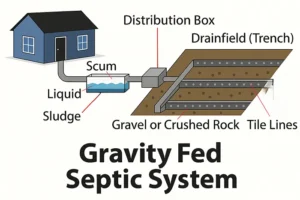 Gravity Fed Septic system